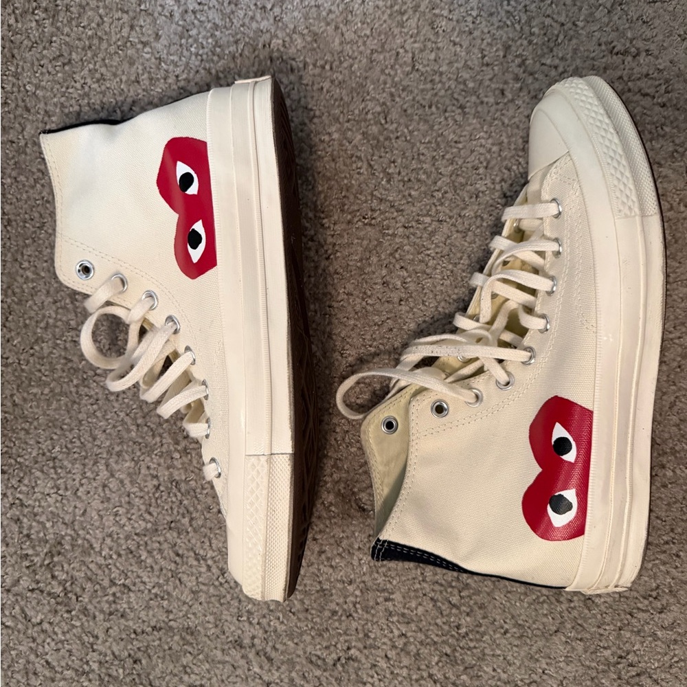 CDG converse high top - Cream